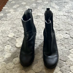 Ugg black platform waterproof winter boots. Gently used condition.